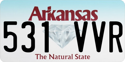 AR license plate 531VVR