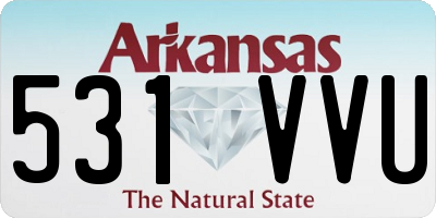 AR license plate 531VVU