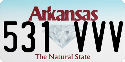 AR license plate 531VVV