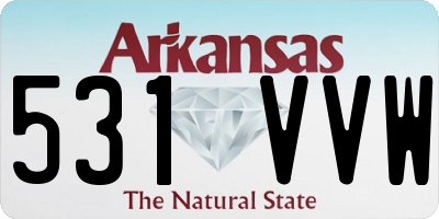AR license plate 531VVW