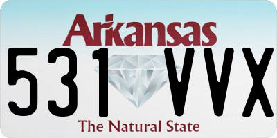 AR license plate 531VVX