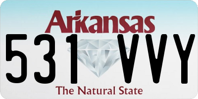 AR license plate 531VVY