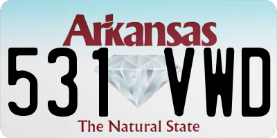 AR license plate 531VWD