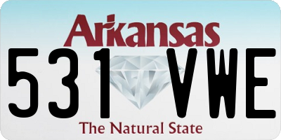 AR license plate 531VWE
