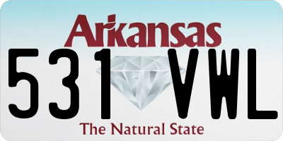 AR license plate 531VWL