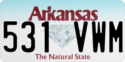 AR license plate 531VWM