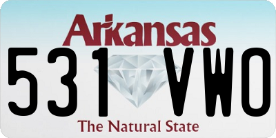 AR license plate 531VWO