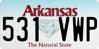 AR license plate 531VWP