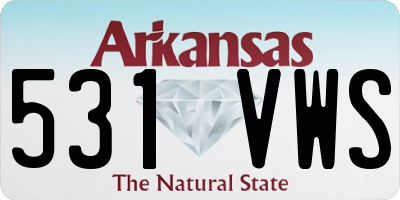 AR license plate 531VWS