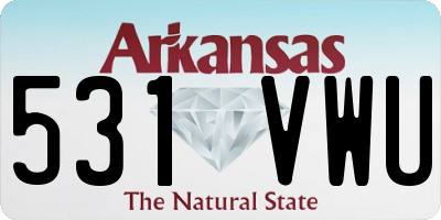 AR license plate 531VWU