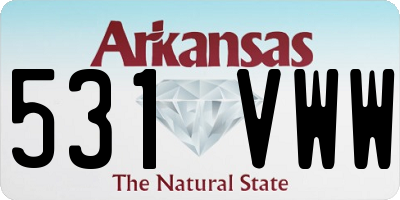AR license plate 531VWW