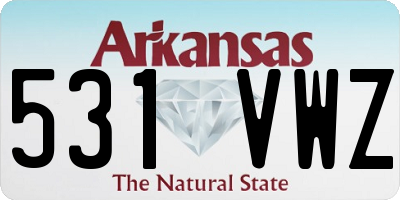AR license plate 531VWZ
