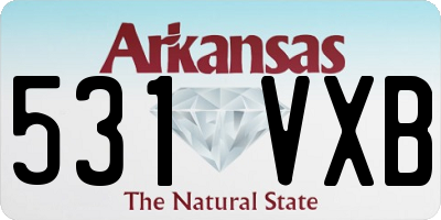 AR license plate 531VXB