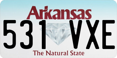 AR license plate 531VXE