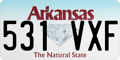 AR license plate 531VXF
