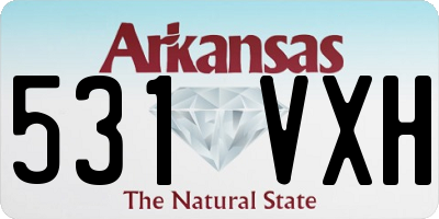 AR license plate 531VXH