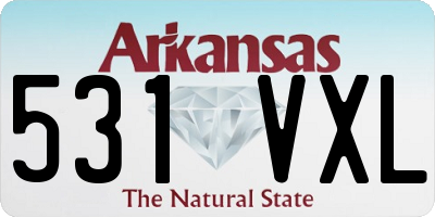 AR license plate 531VXL