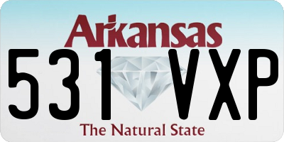 AR license plate 531VXP