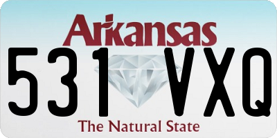 AR license plate 531VXQ