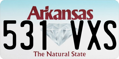 AR license plate 531VXS