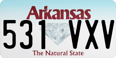 AR license plate 531VXV