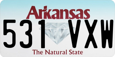 AR license plate 531VXW