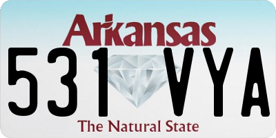 AR license plate 531VYA