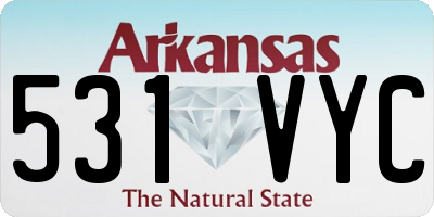 AR license plate 531VYC