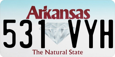 AR license plate 531VYH