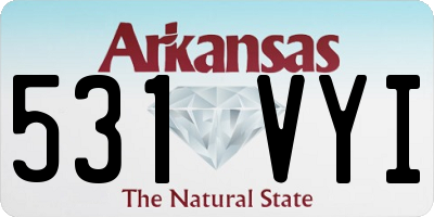AR license plate 531VYI