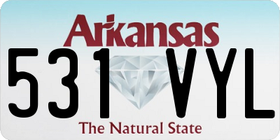 AR license plate 531VYL
