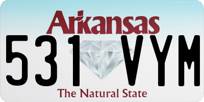 AR license plate 531VYM
