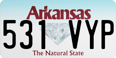 AR license plate 531VYP