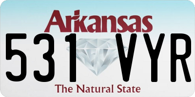 AR license plate 531VYR