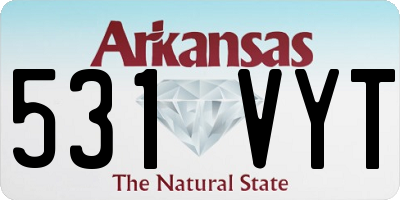 AR license plate 531VYT