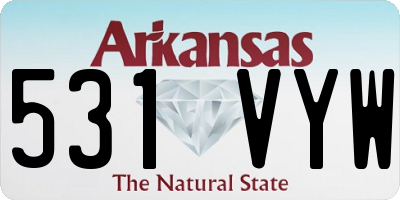 AR license plate 531VYW