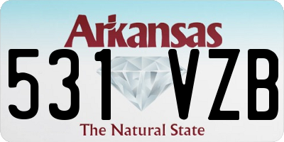 AR license plate 531VZB