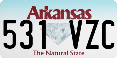 AR license plate 531VZC