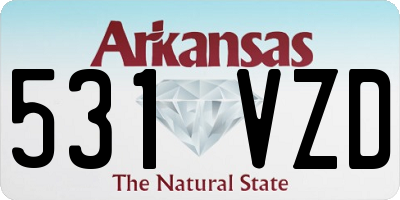 AR license plate 531VZD