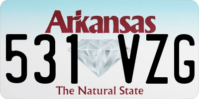 AR license plate 531VZG