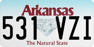 AR license plate 531VZI