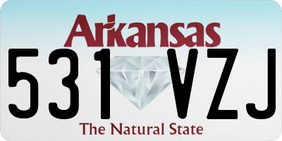 AR license plate 531VZJ