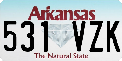 AR license plate 531VZK
