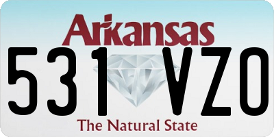 AR license plate 531VZO