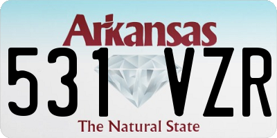 AR license plate 531VZR