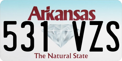 AR license plate 531VZS