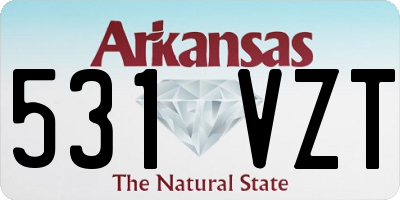 AR license plate 531VZT