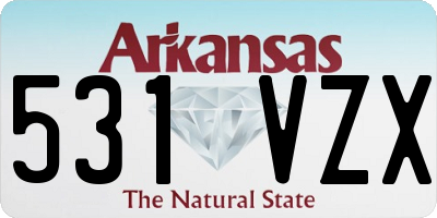 AR license plate 531VZX