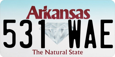 AR license plate 531WAE