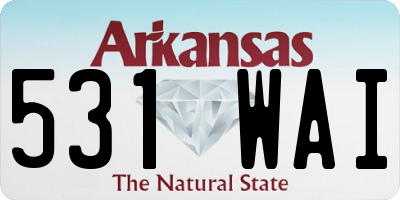 AR license plate 531WAI
